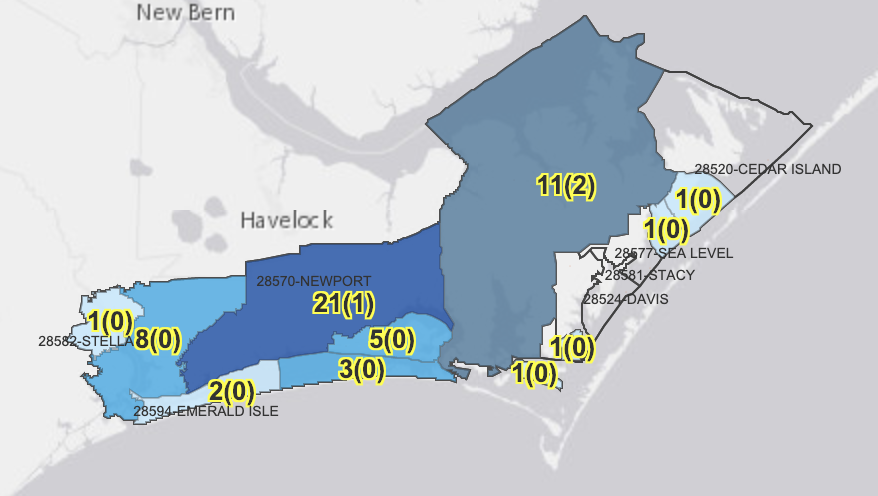 Carteret County confirms additional COVID-19 cases